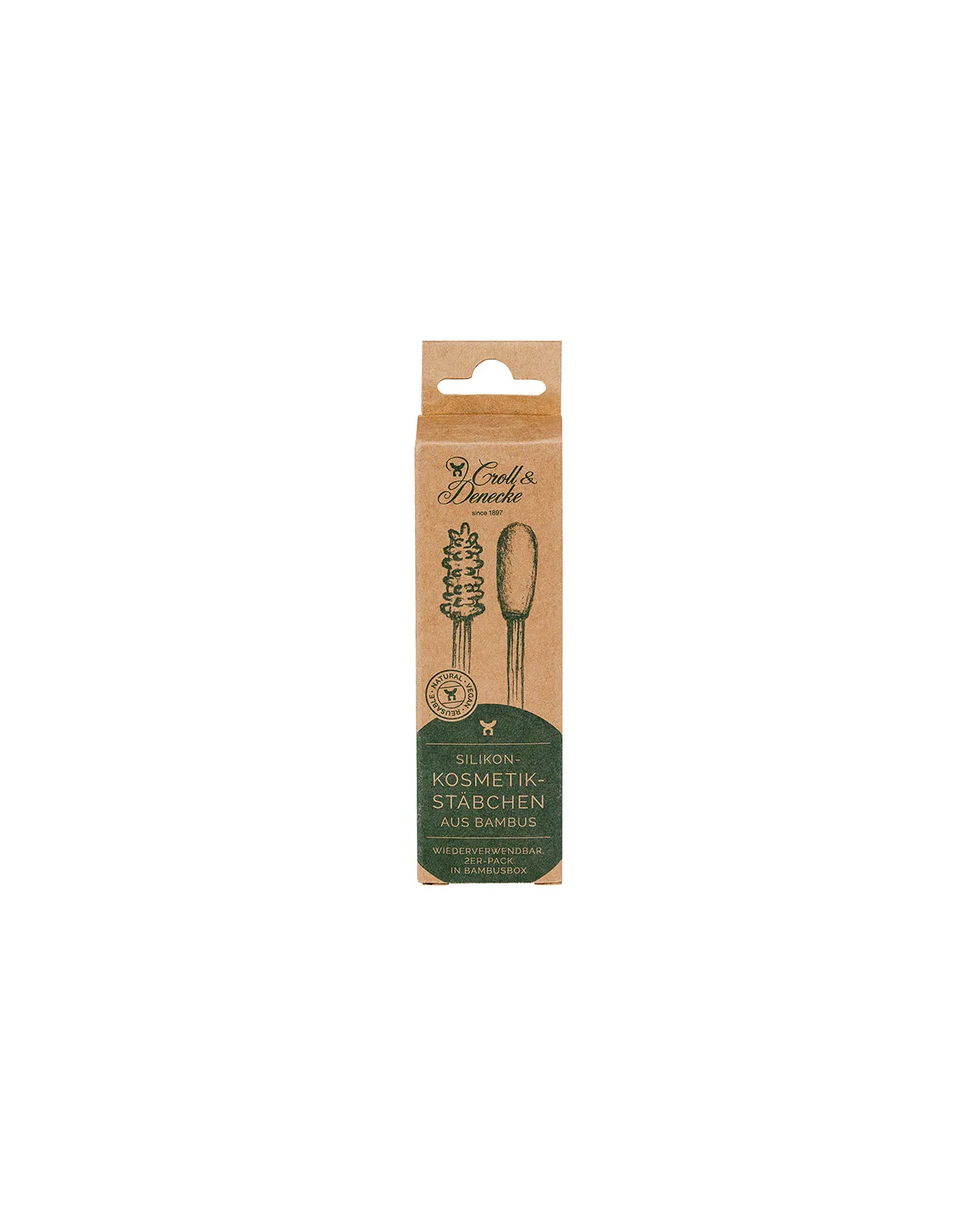 Bamboo Silicone Cosmetic Swabs <br> Croll & Denecke