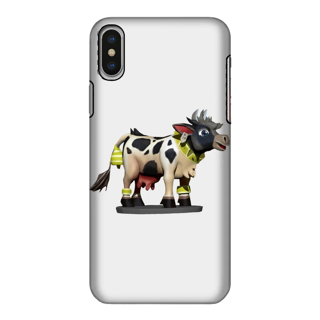 Black and White Cow Fully Printed Tough Phone Case