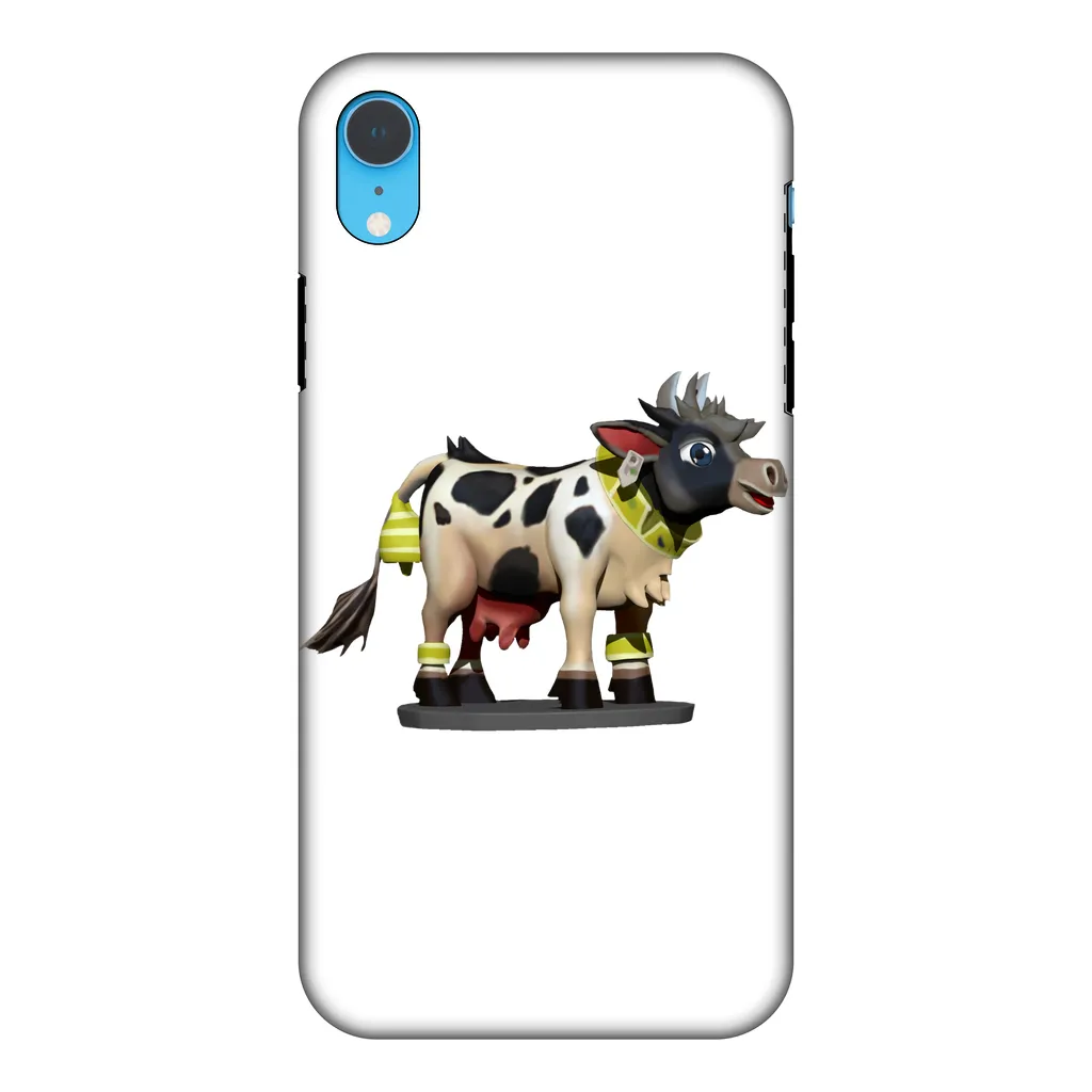 Black and White Cow Fully Printed Tough Phone Case