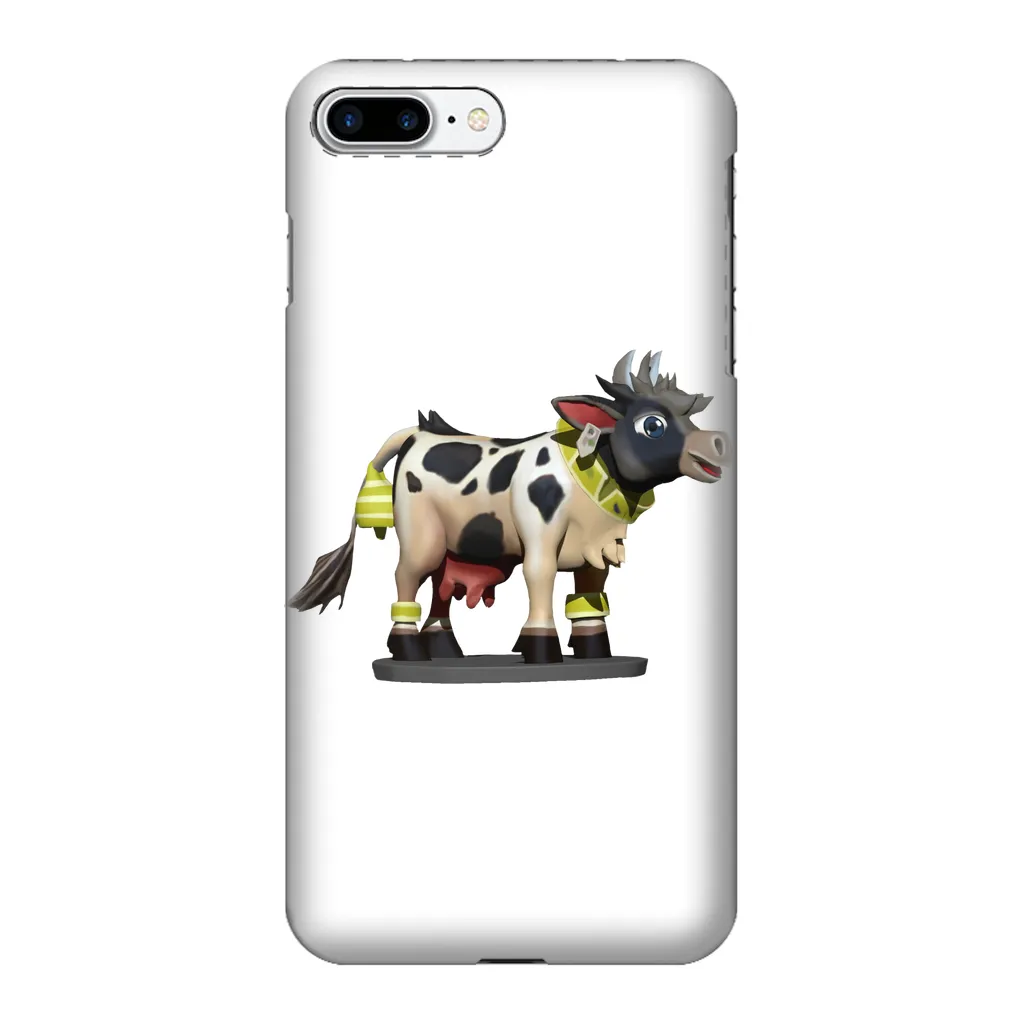 Black and White Cow Fully Printed Tough Phone Case