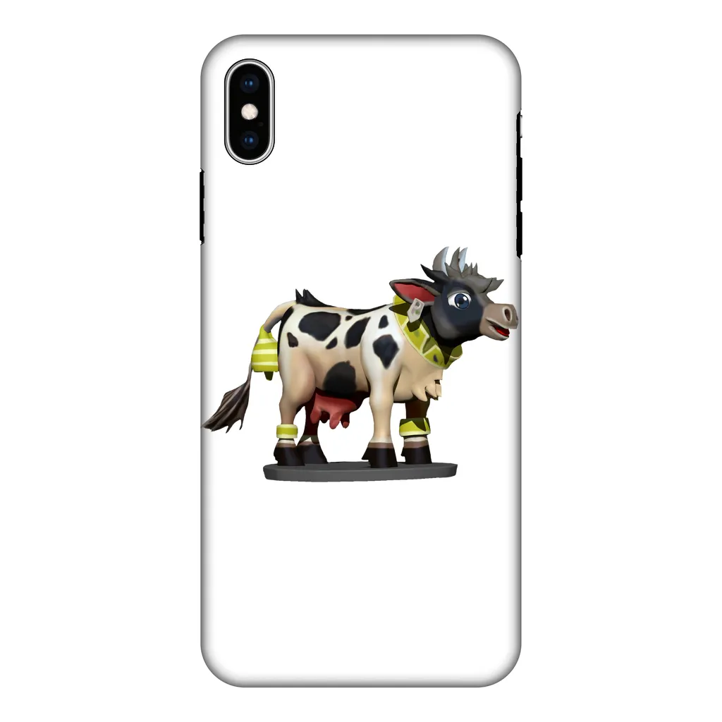 Black and White Cow Fully Printed Tough Phone Case