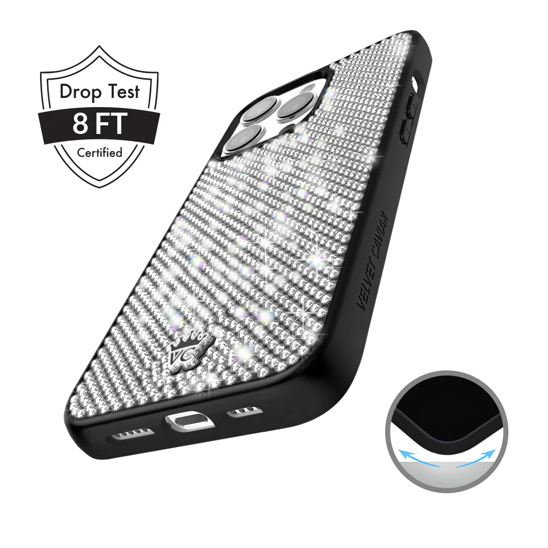 Black Caviar Crystals iPhone Case