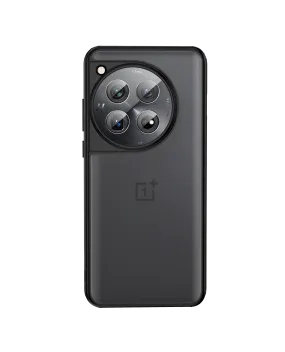 Black Frosted Clear Case Cover For OnePlus 12