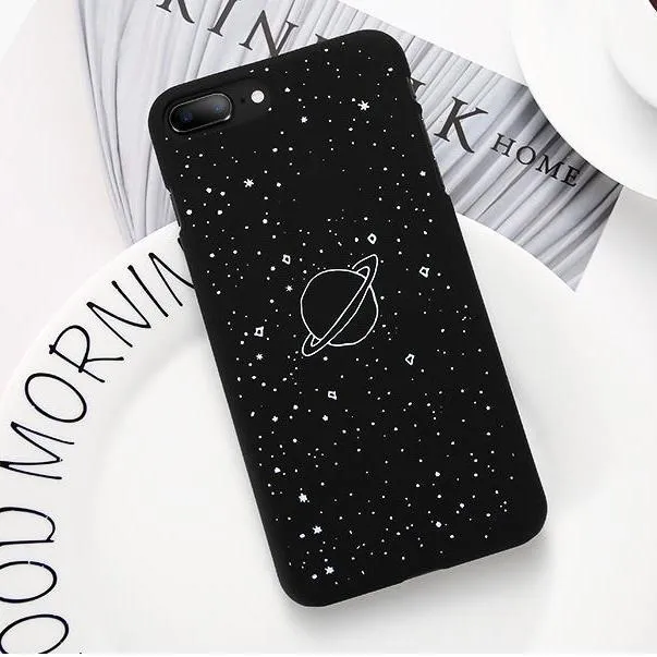 Black Space Phone Cases