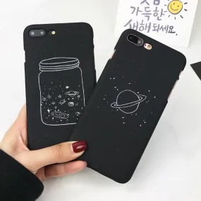 Black Space Phone Cases