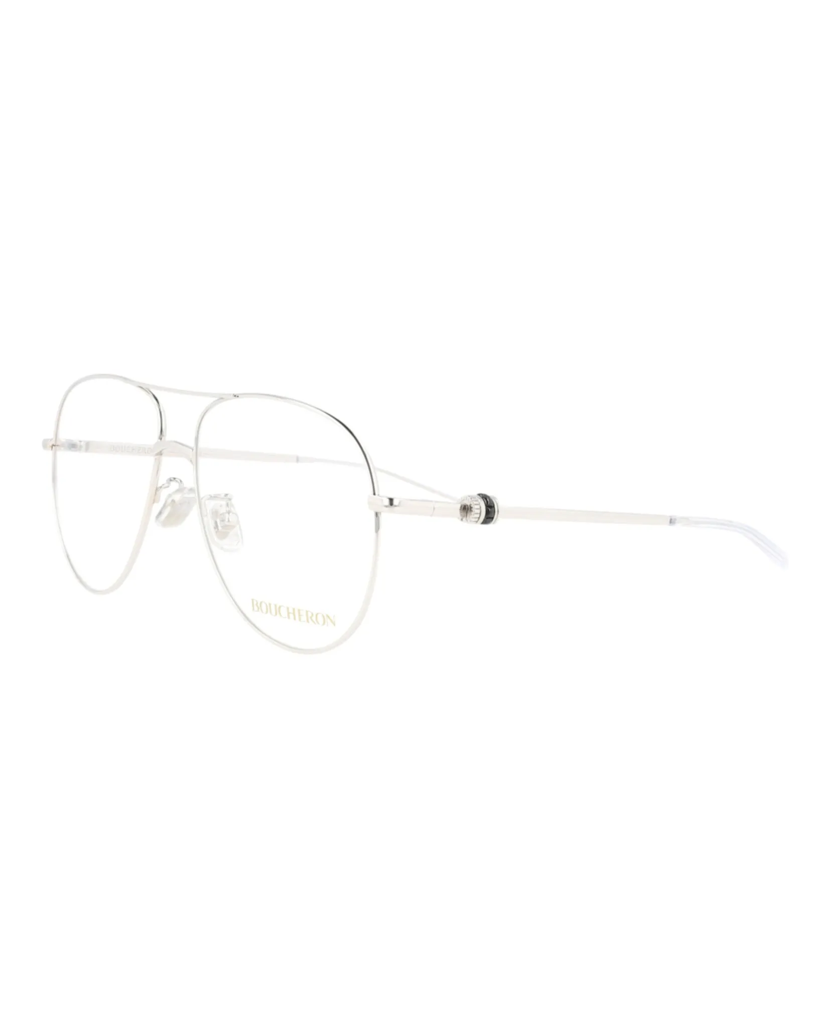 Boucheron Aviator-Style Metal Optical Frames