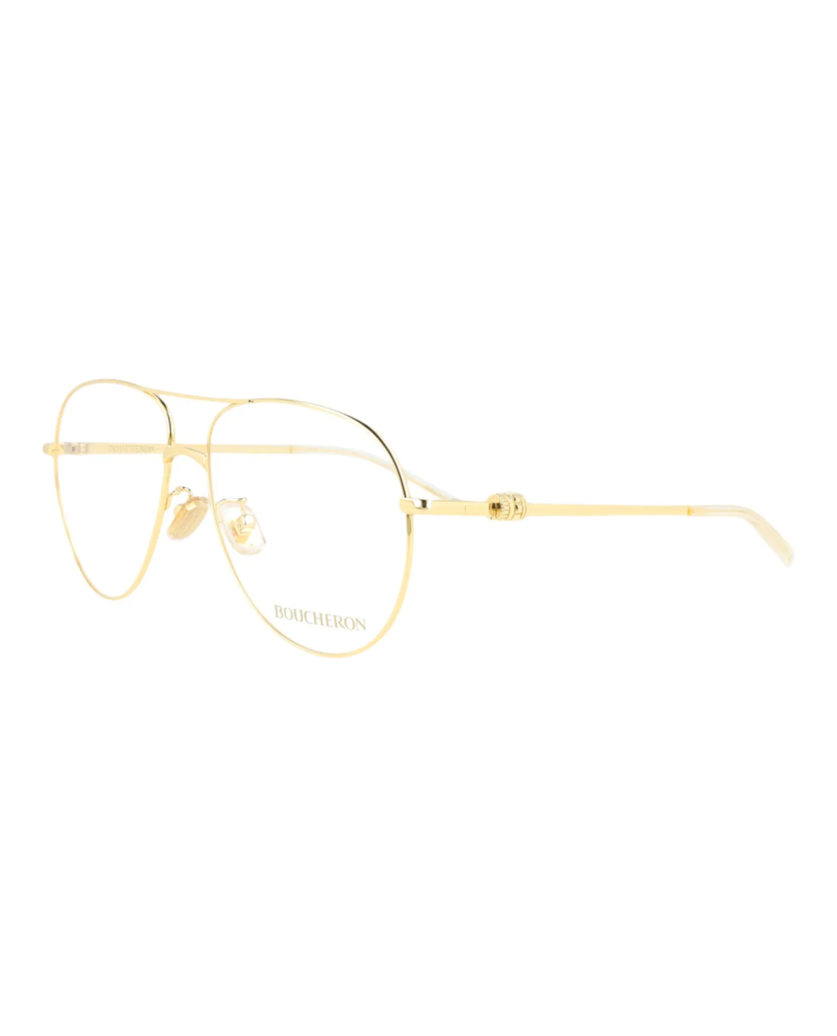 Boucheron Aviator-Style Metal Optical Frames