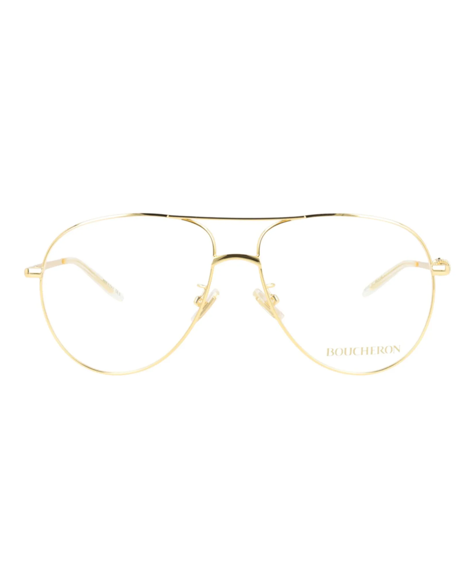 Boucheron Aviator-Style Metal Optical Frames