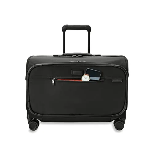 Briggs & Riley Baseline Garment Bags, Black, Carry Spinner