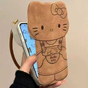 Brown Lines Kitty Phone Case KI641