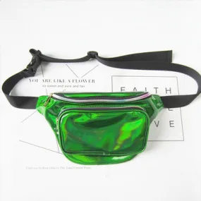 Bum Bag Metallic Green Festival