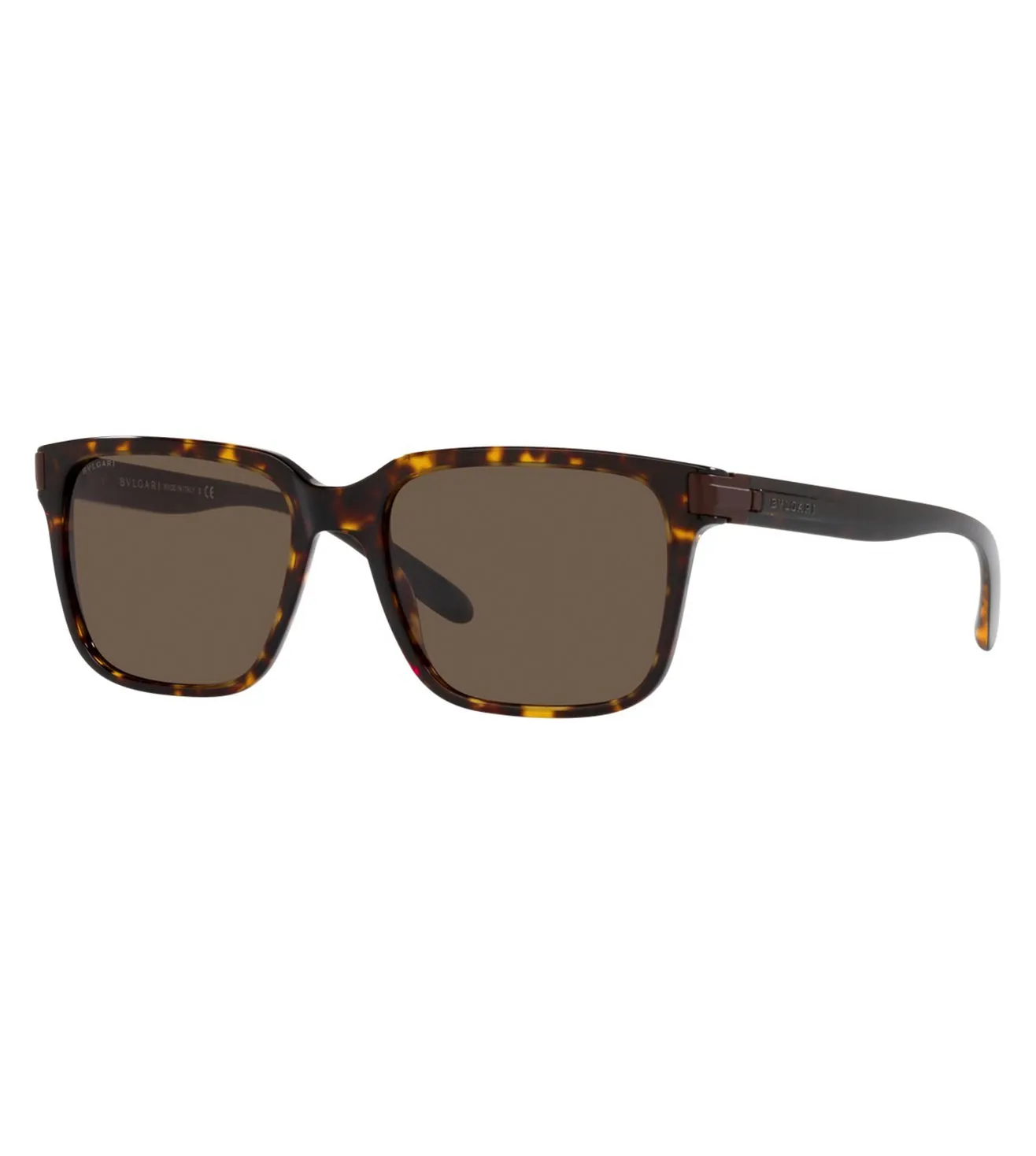 Bvlgari Men's Dark Brown Square Sunglasses