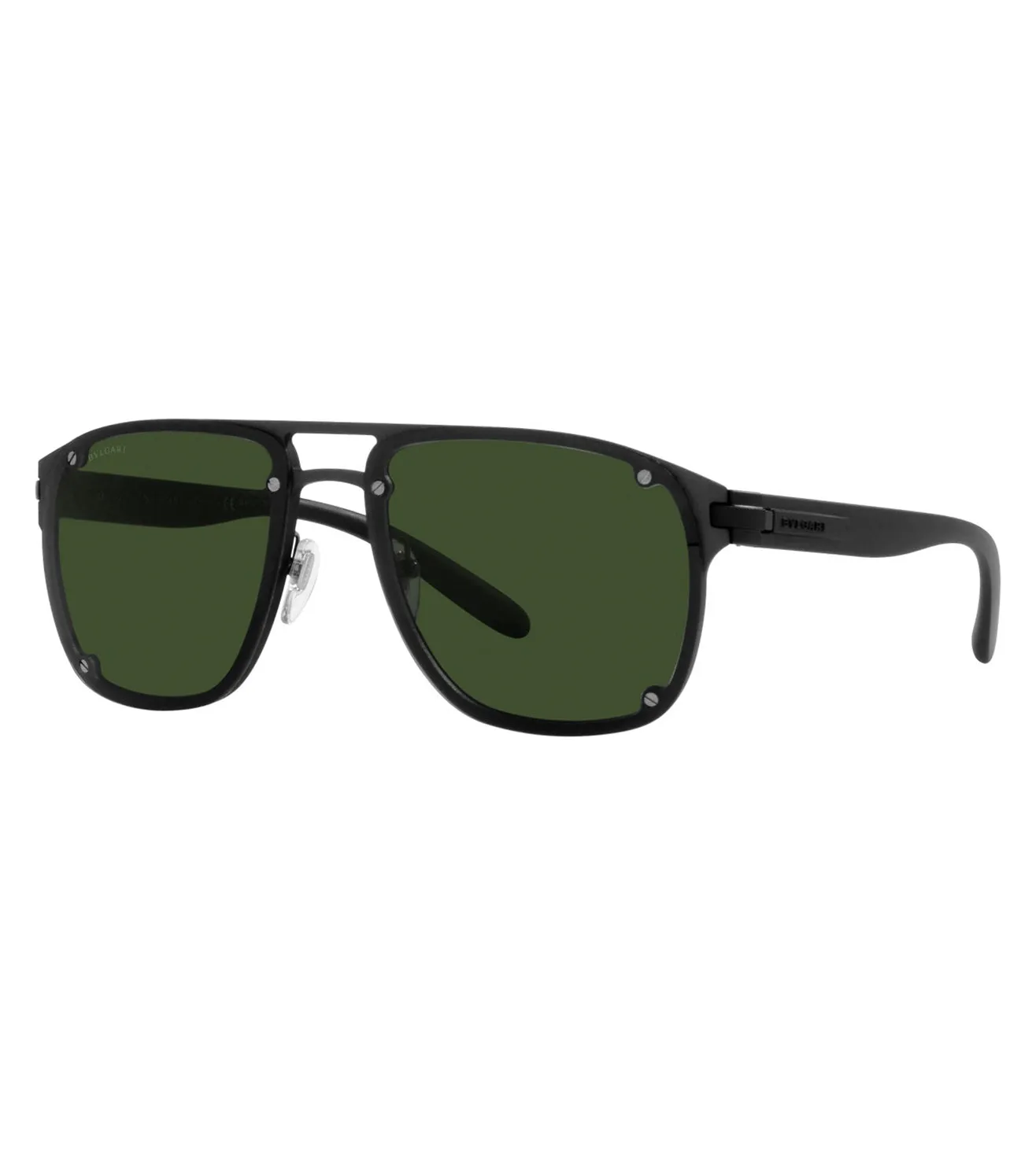 Bvlgari Men's Dark Green Aviator Sunglasses