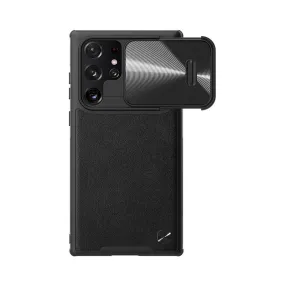 Camshield Leather Case Slider Shockproof Back Cover