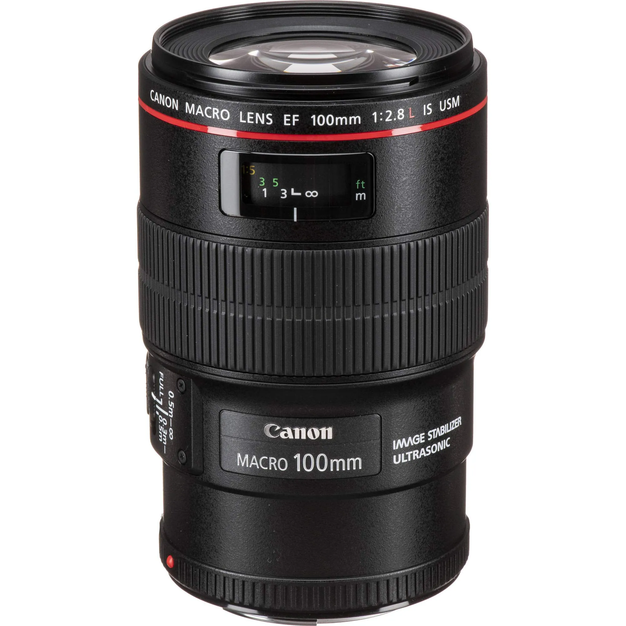 Canon EF 100mm f/2.8L Macro IS USM Lens With Lens Case AND Cleaning Kit