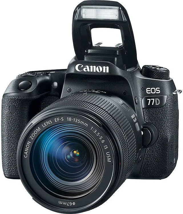 Canon EOS 77D DSLR Camera With 18-135mm Lens - 1892C002