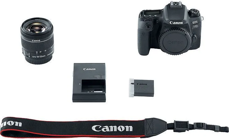 Canon EOS 77D DSLR Camera With 18-55mm Lens - 1892C016