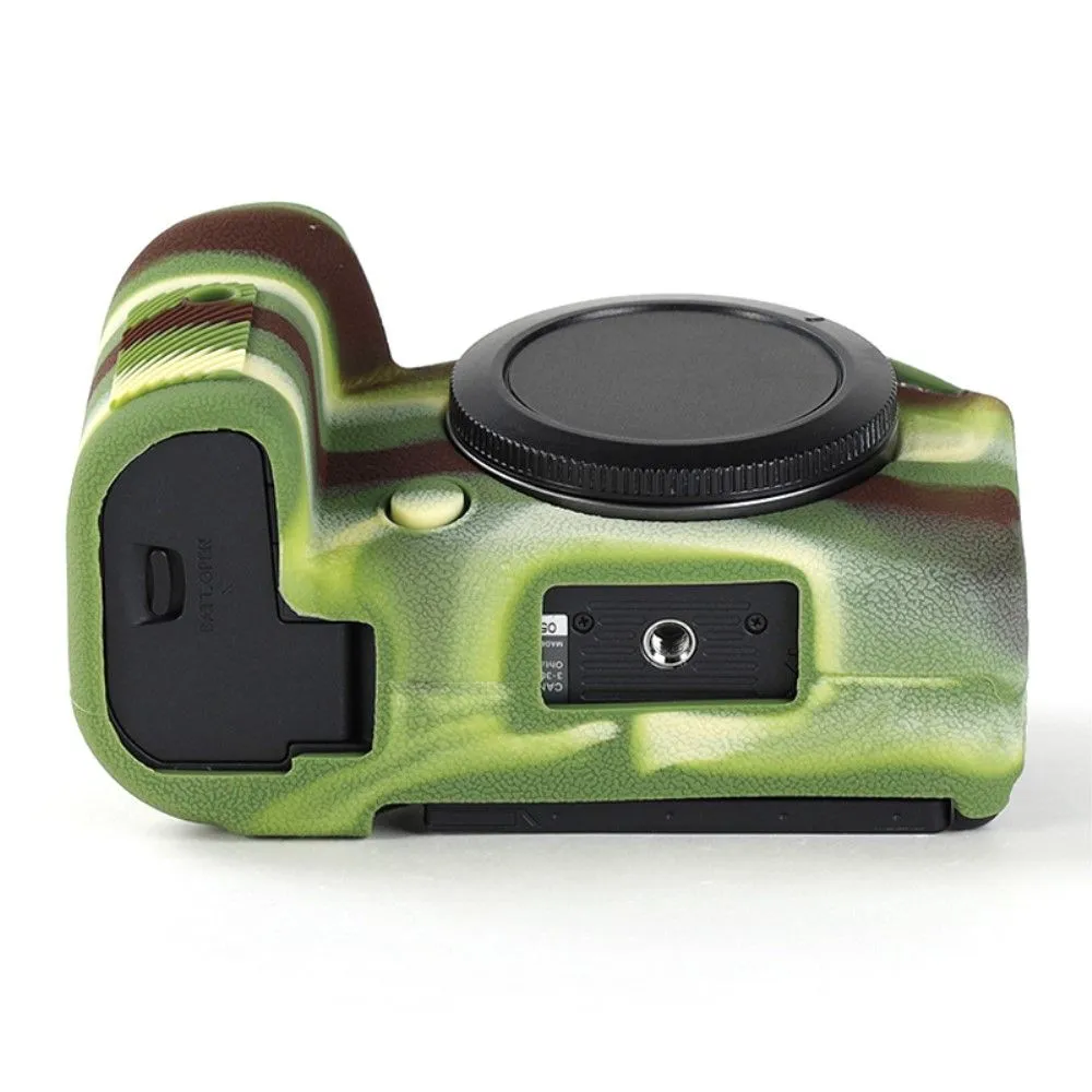 Canon EOS R6 litchi texture silicone cover - Camouflage