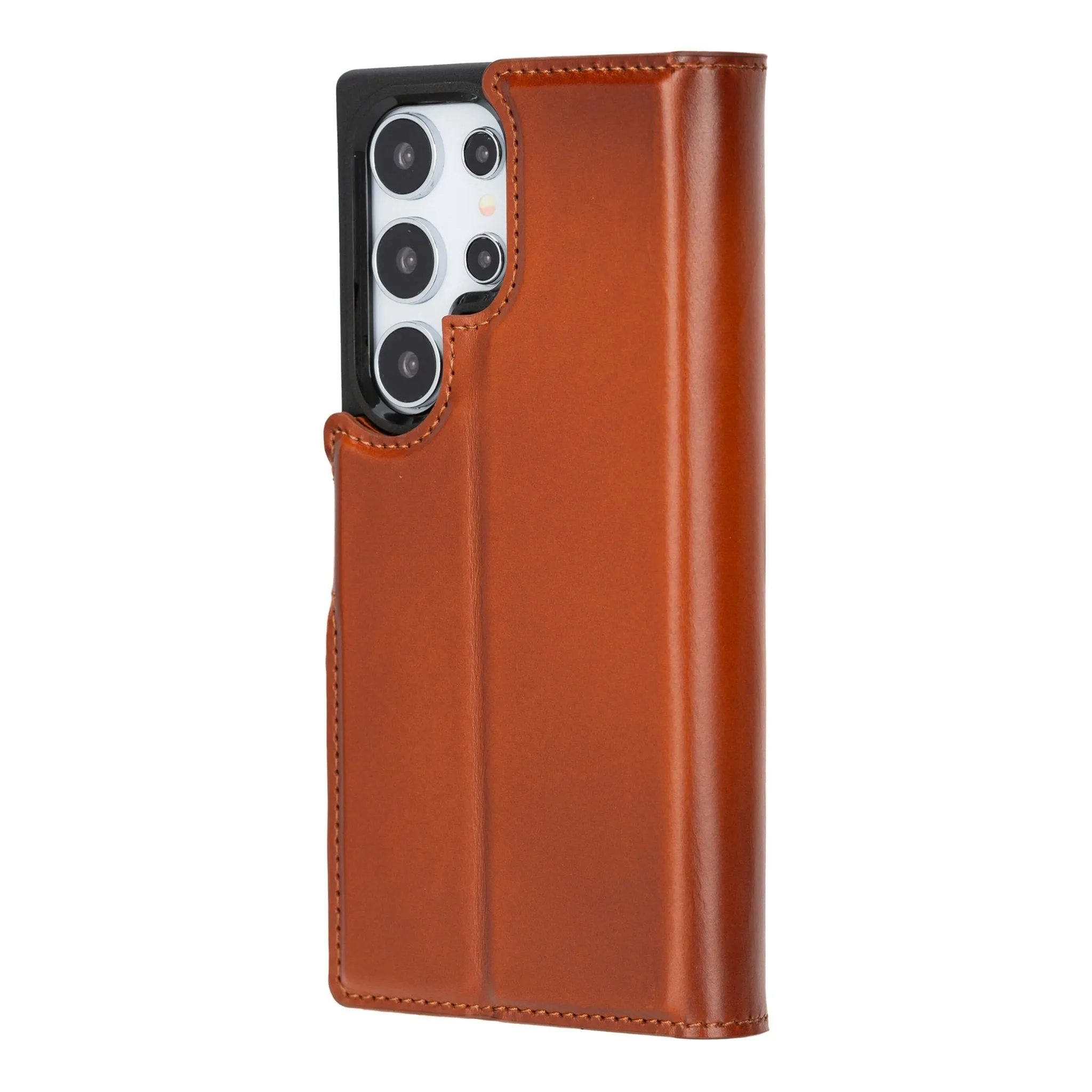 Carter Samsung Galaxy S24 Ultra Wallet Case, Burnished Tan