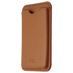 Case-Mate Magnetic Card Holder for MagSafe Compatible iPhones - Cognac Brown