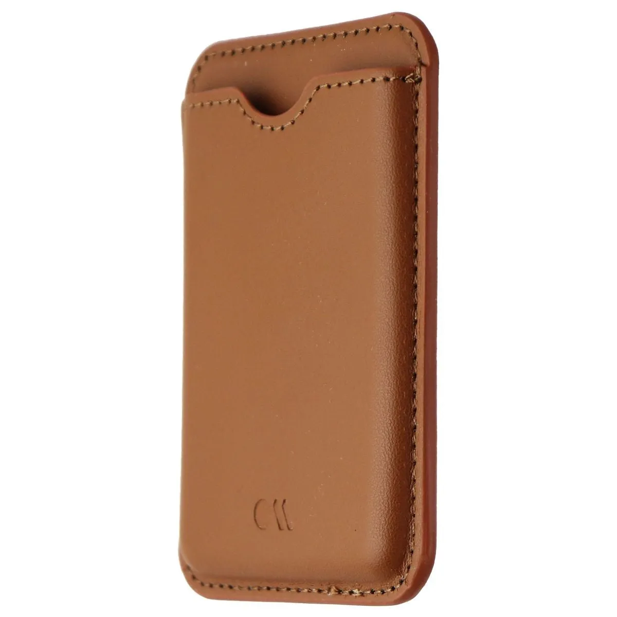 Case-Mate Magnetic Card Holder for MagSafe Compatible iPhones - Cognac Brown