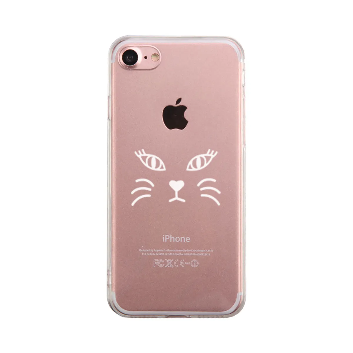 Cat Face Phone Case Cute Clear Phonecase For Cat Lover