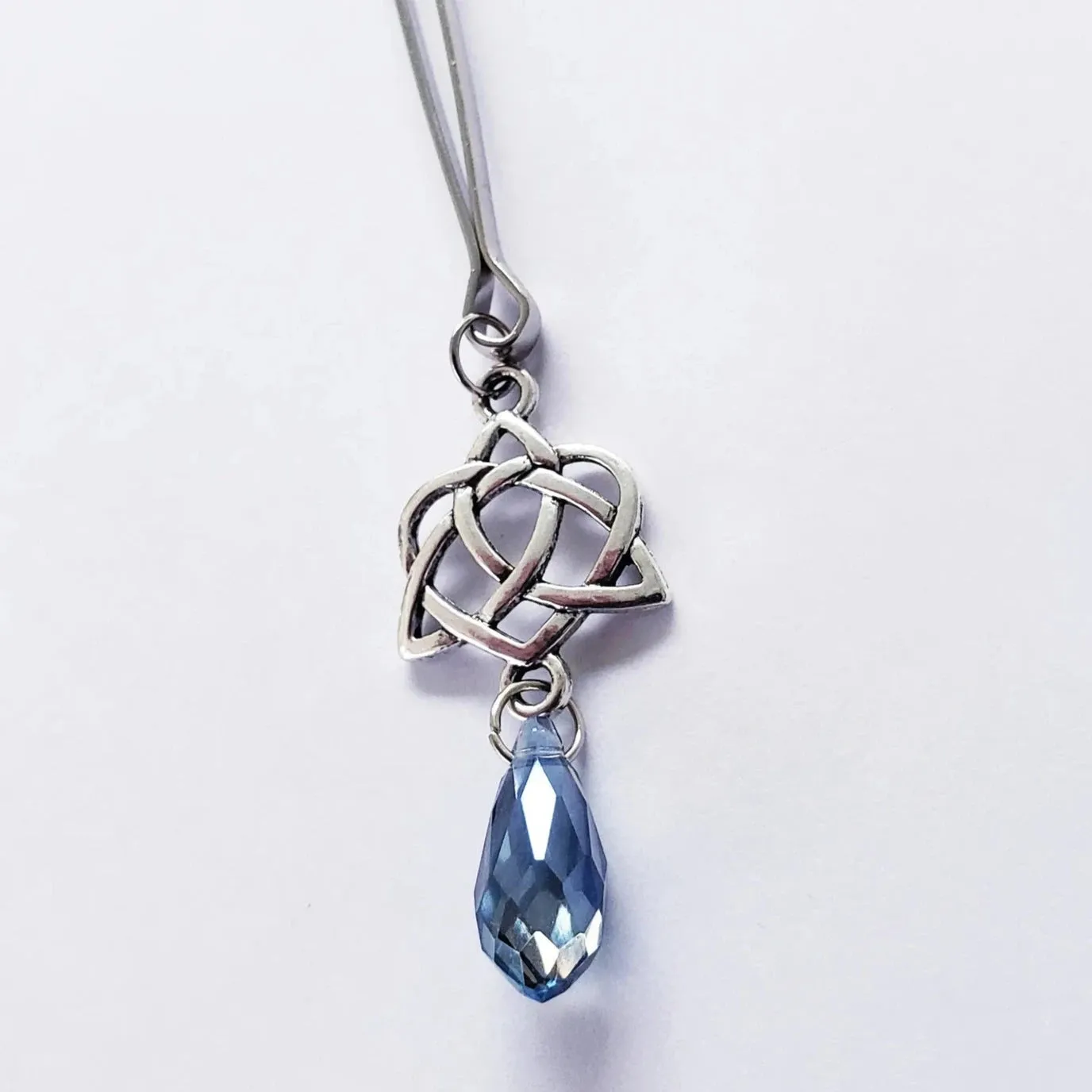 Celtic Triquetra and Heart, Crystal Tweezer Clitoral Clamp