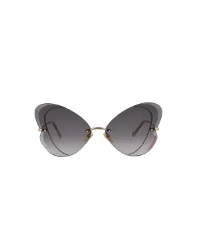 Chloe Cat Eye-Frame Metal Sunglasses, Style #  CH0064S-30011506001