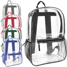 Classic 17 Inch Clear Backpack - 5 Colors