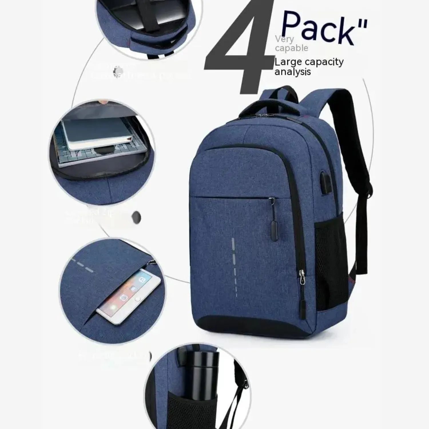 Classic Blue Multi-Purpose Backpack