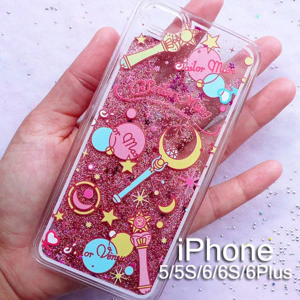 CLEARANCE Glitter Phone Case for iPhone 5/5S/6/6S/6Plus | Kawaii iPhone Case | Anime Decoden Supplies