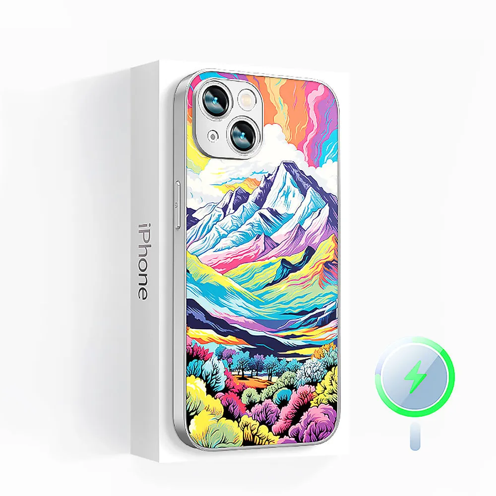 Colorful Mountains iPhone Series Magnetic Phone Case