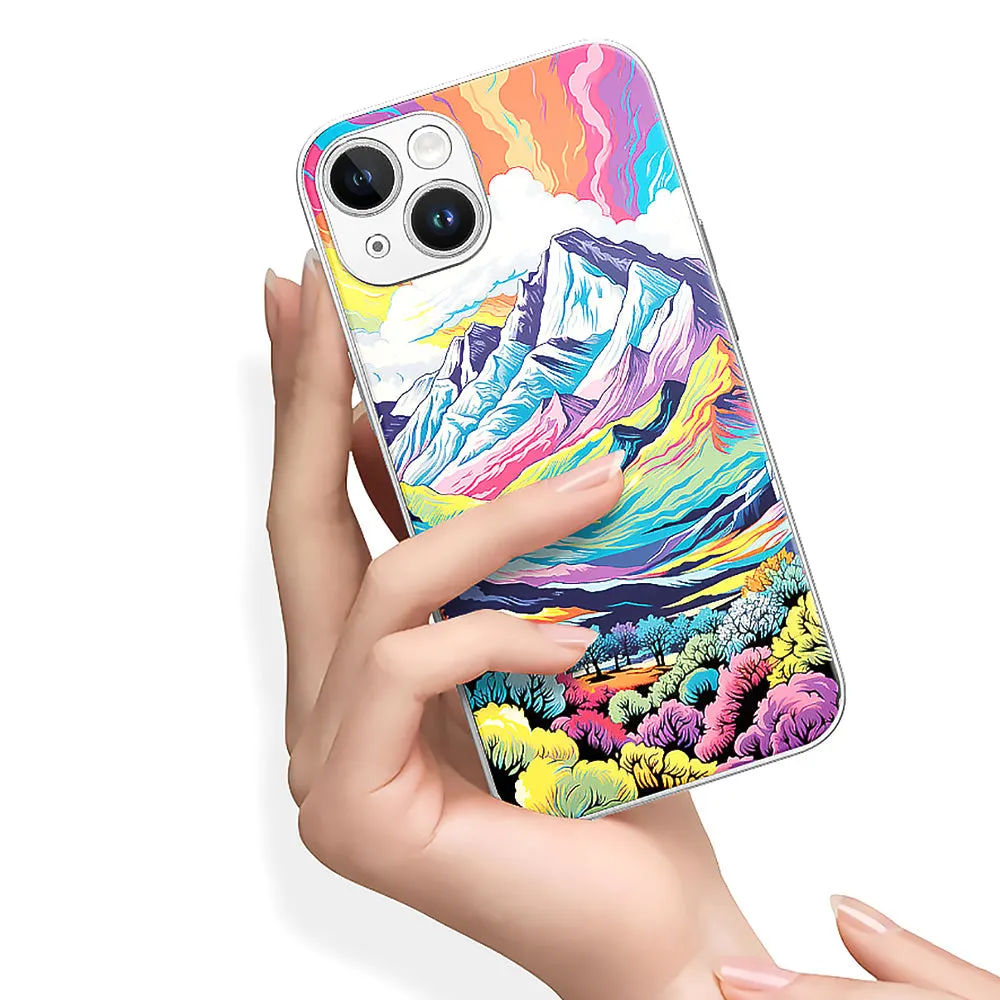 Colorful Mountains iPhone Series Magnetic Phone Case