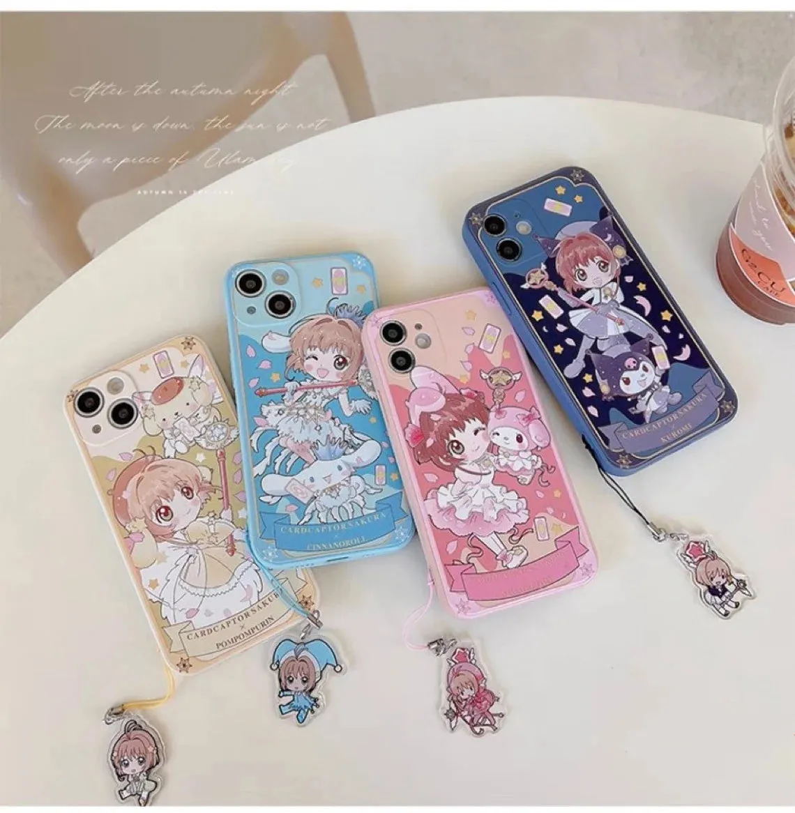 Colour CardCaptorSakura with MM KU CN PN iPhone Case 6 7 8 PLUS SE2 XS XR X 11 12 13 14 15 Pro Promax 12mini 13mini