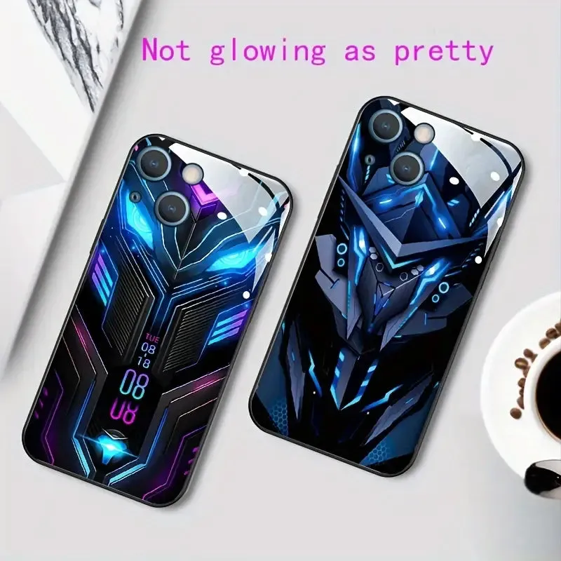 Cool Pattern Induction LED Light up Phone Case Cover For iPhone