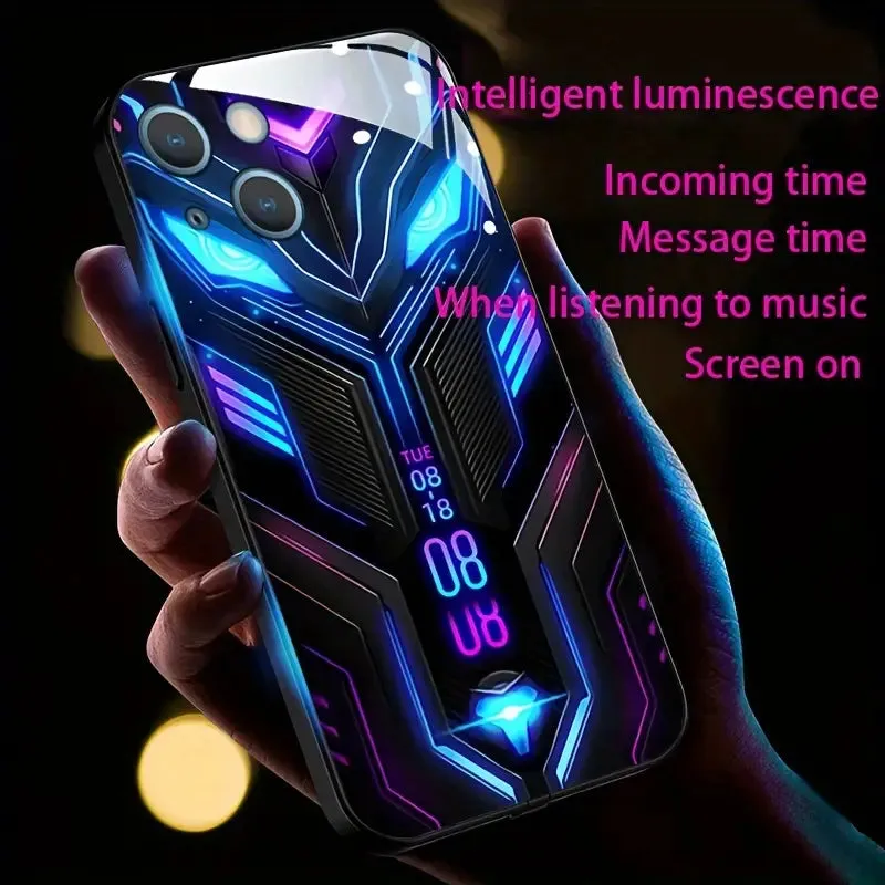 Cool Pattern Induction LED Light up Phone Case Cover For iPhone