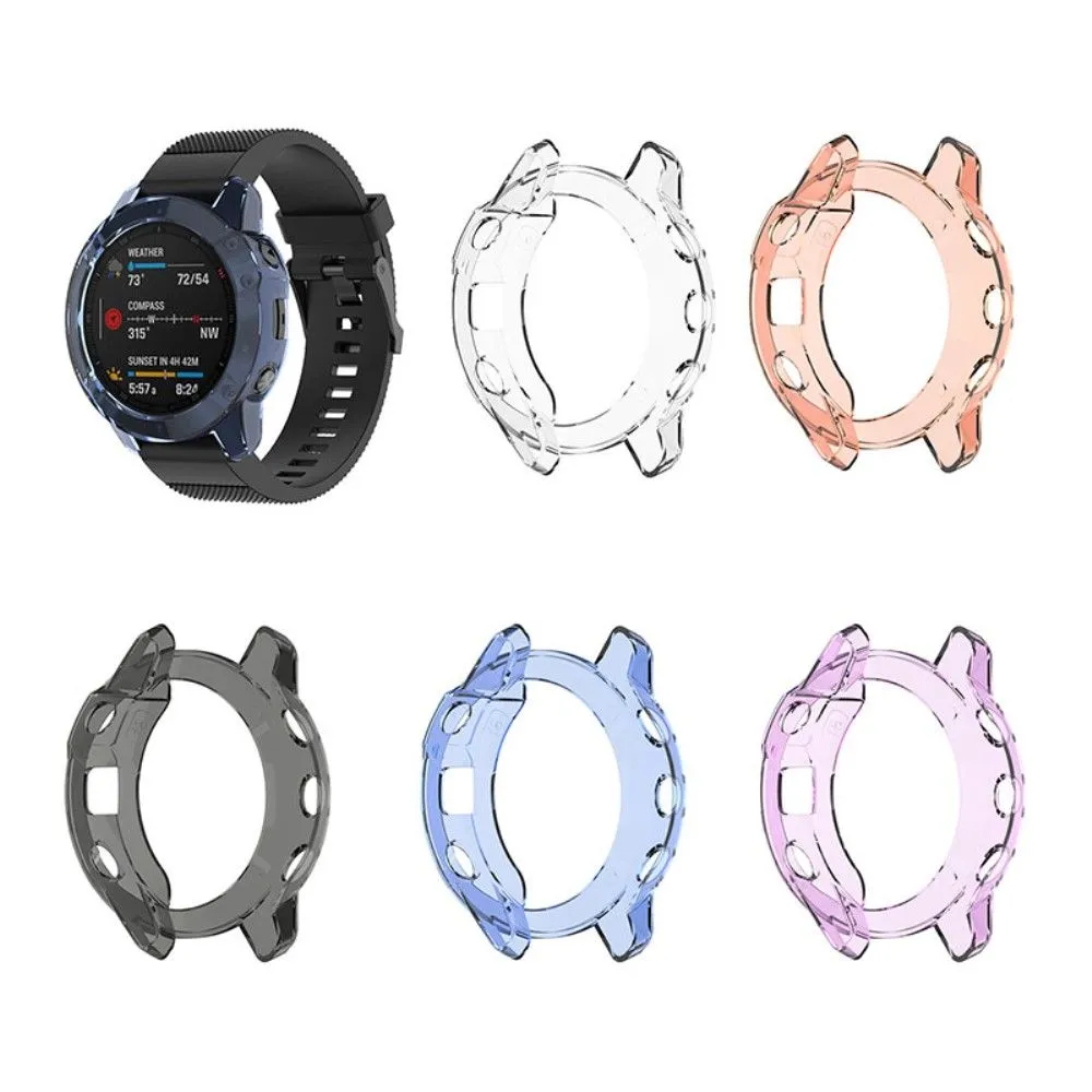 Cool transparent cover for Garmin Fenix 6 / 6 Pro Purple