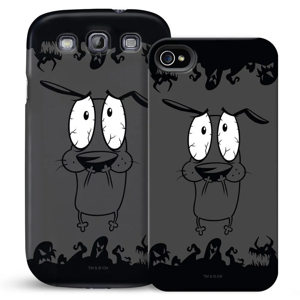 Courage the Cowardly Dog Scary Shadow Phone Case for iPhone and Galaxy