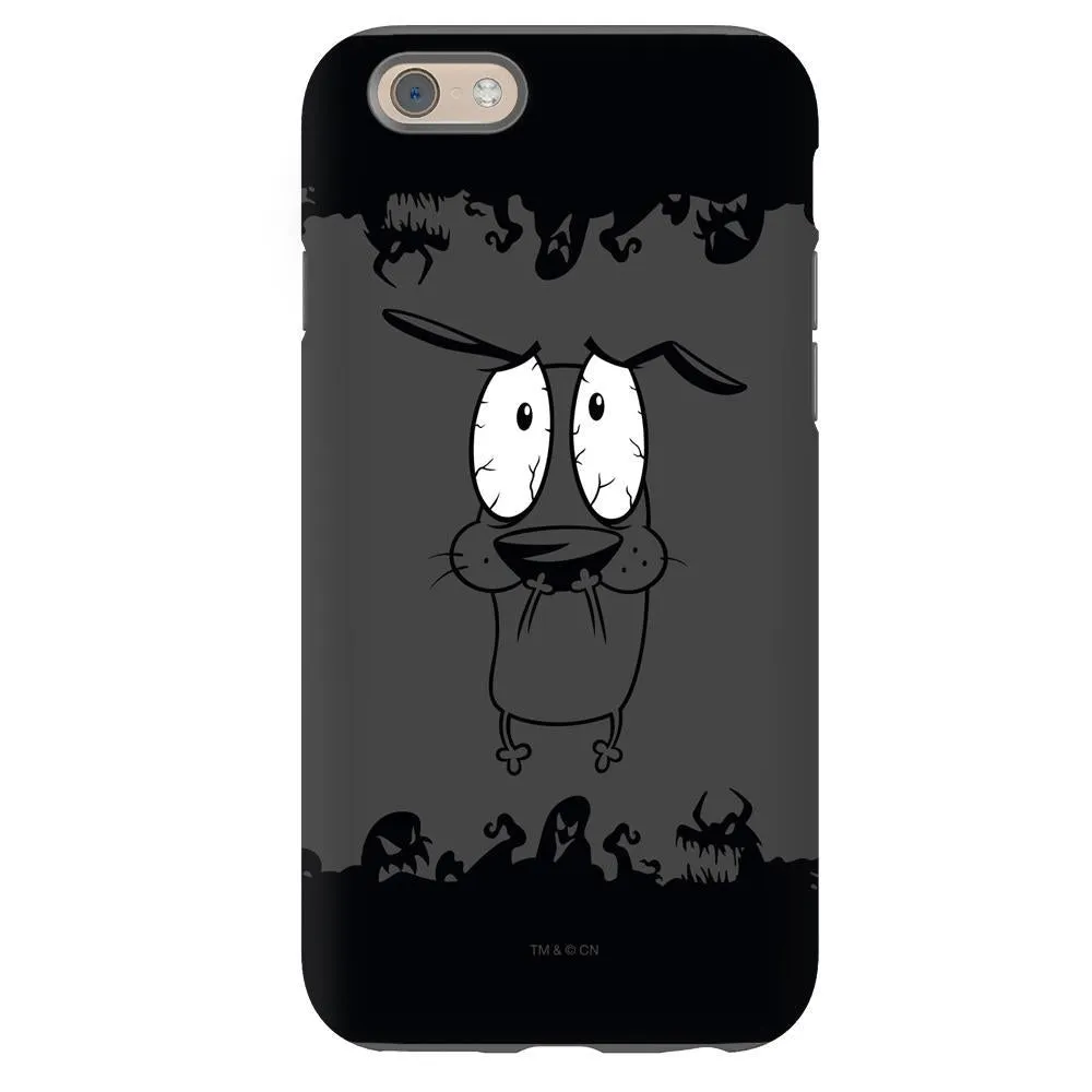 Courage the Cowardly Dog Scary Shadow Phone Case for iPhone and Galaxy