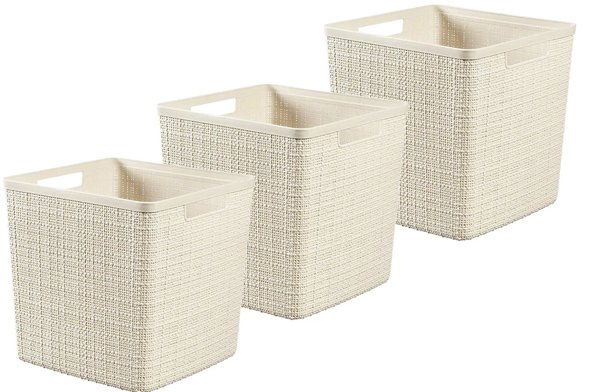 Curver Jute Basket (Large) - 3 Pack