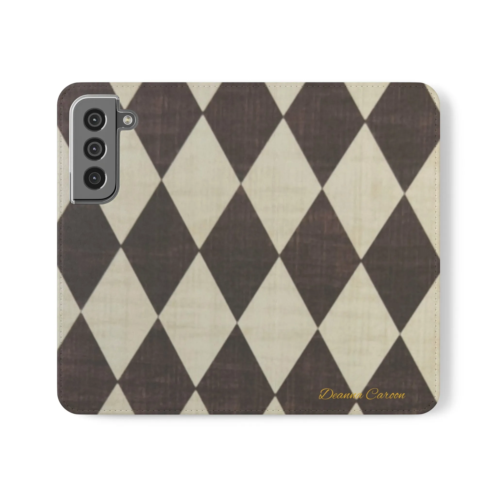 Customizable Name Diamond Phone Folio Cases