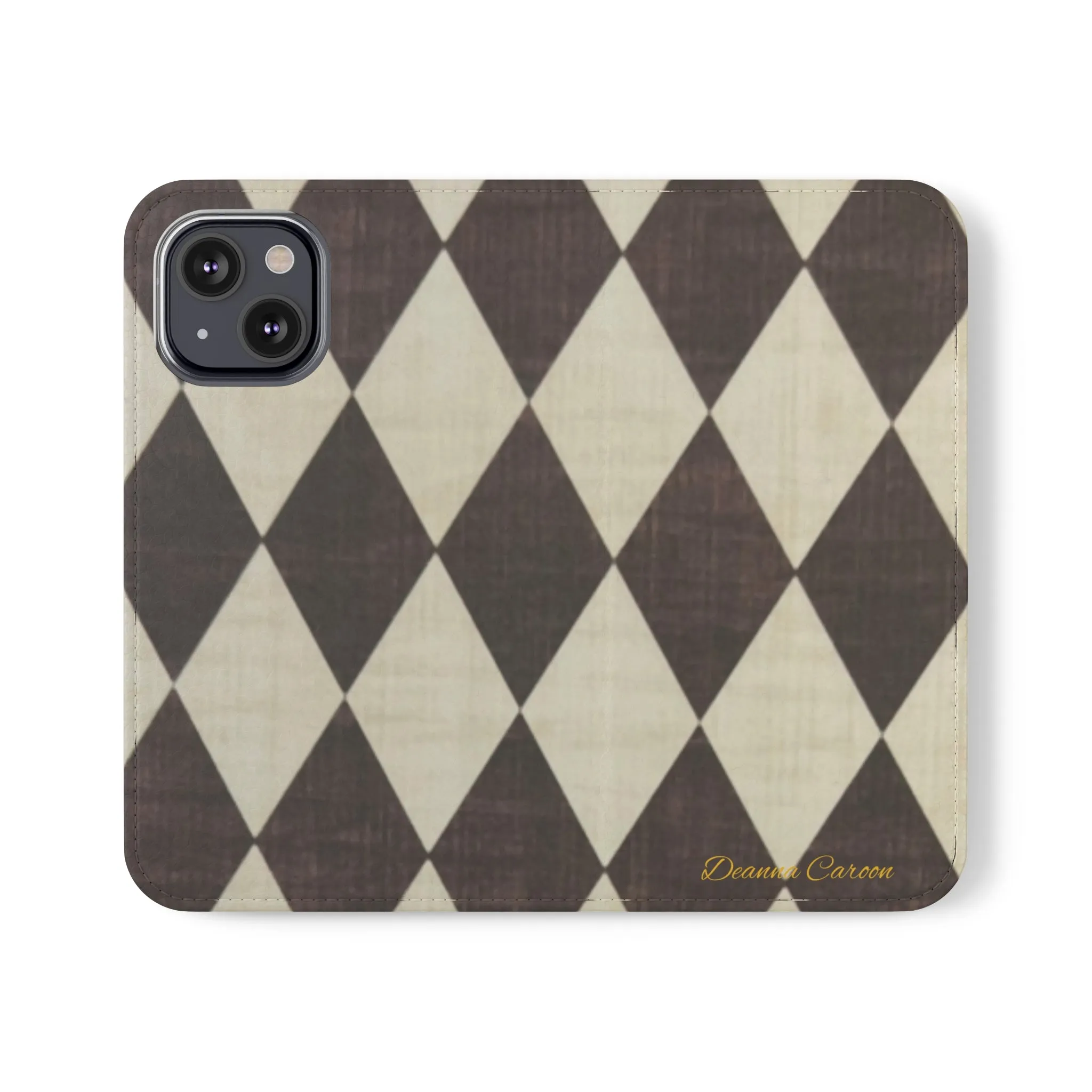 Customizable Name Diamond Phone Folio Cases