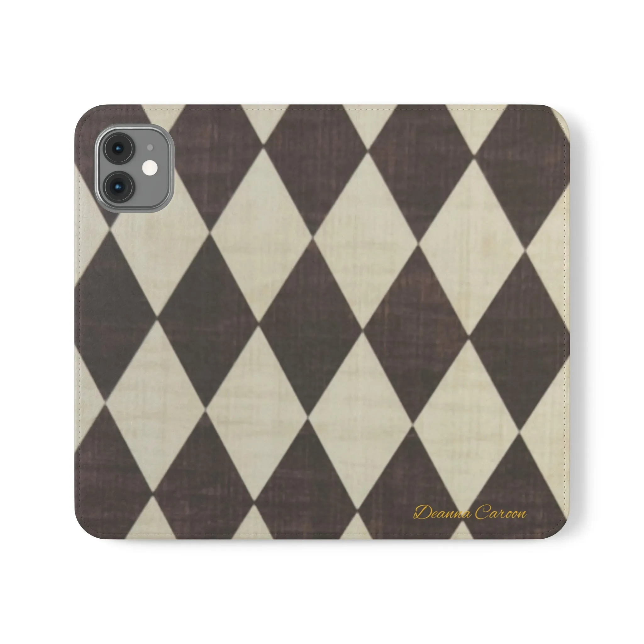 Customizable Name Diamond Phone Folio Cases