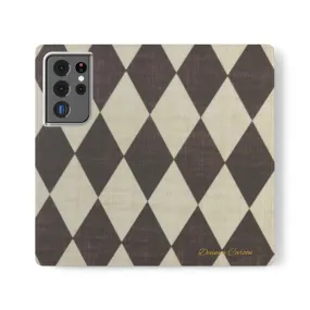 Customizable Name Diamond Phone Folio Cases