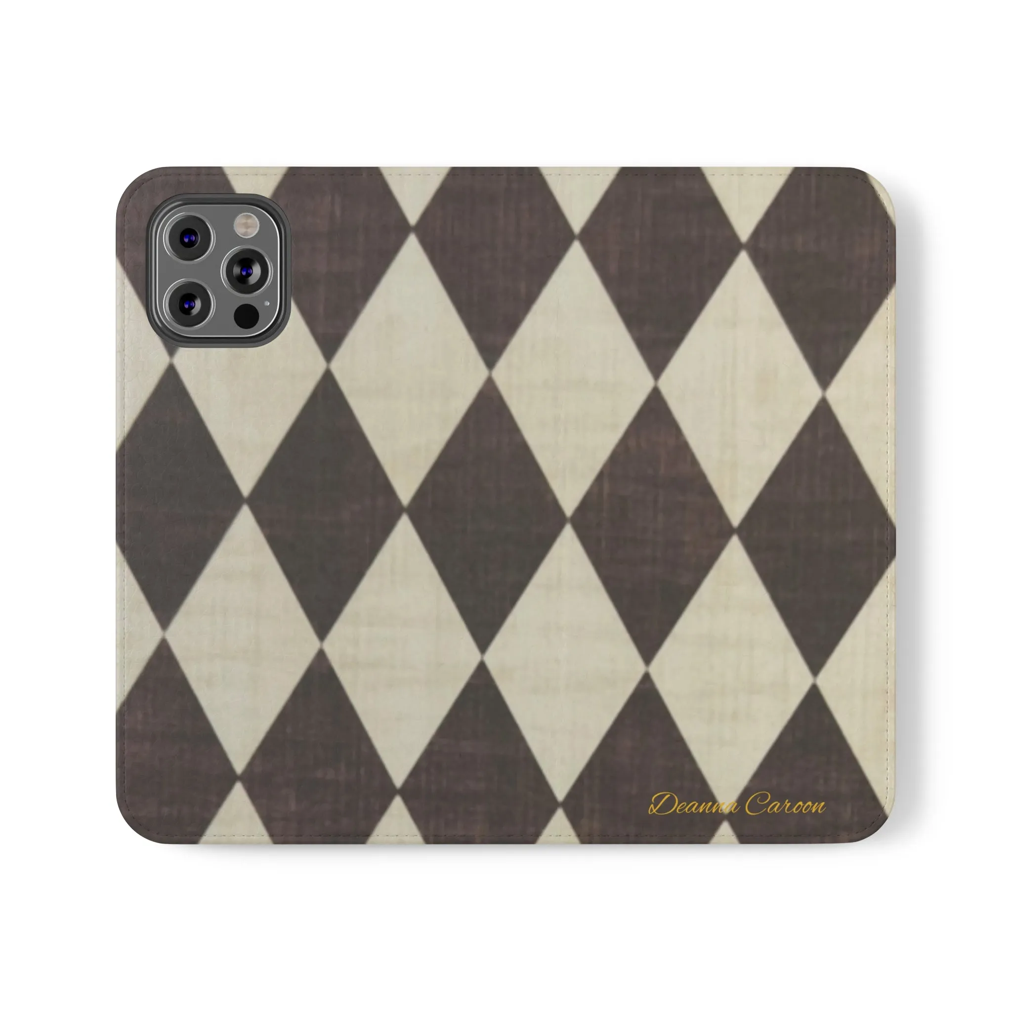 Customizable Name Diamond Phone Folio Cases