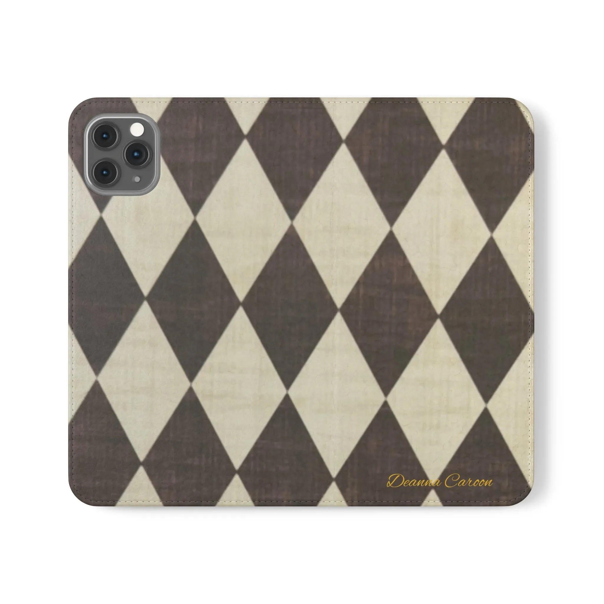 Customizable Name Diamond Phone Folio Cases