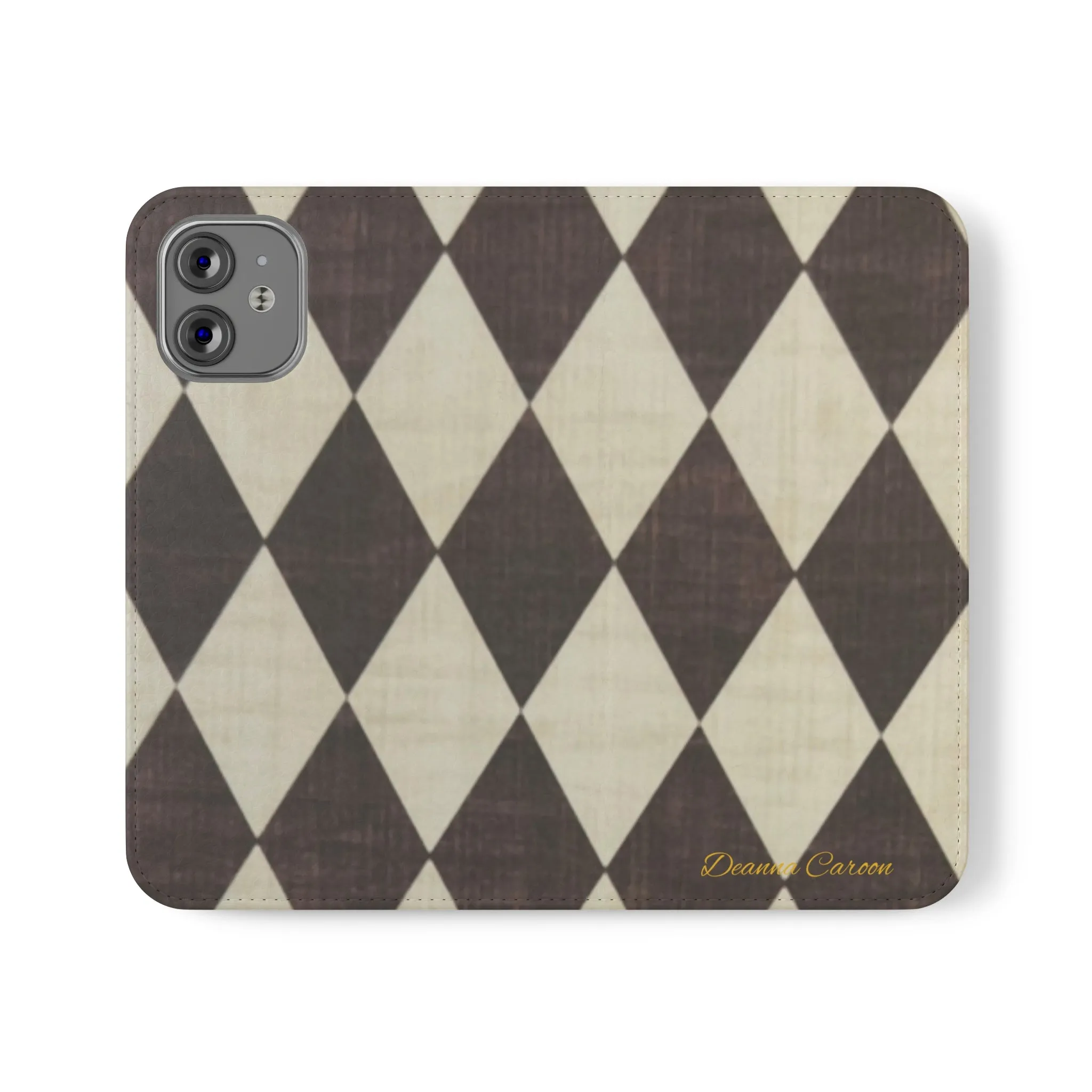 Customizable Name Diamond Phone Folio Cases