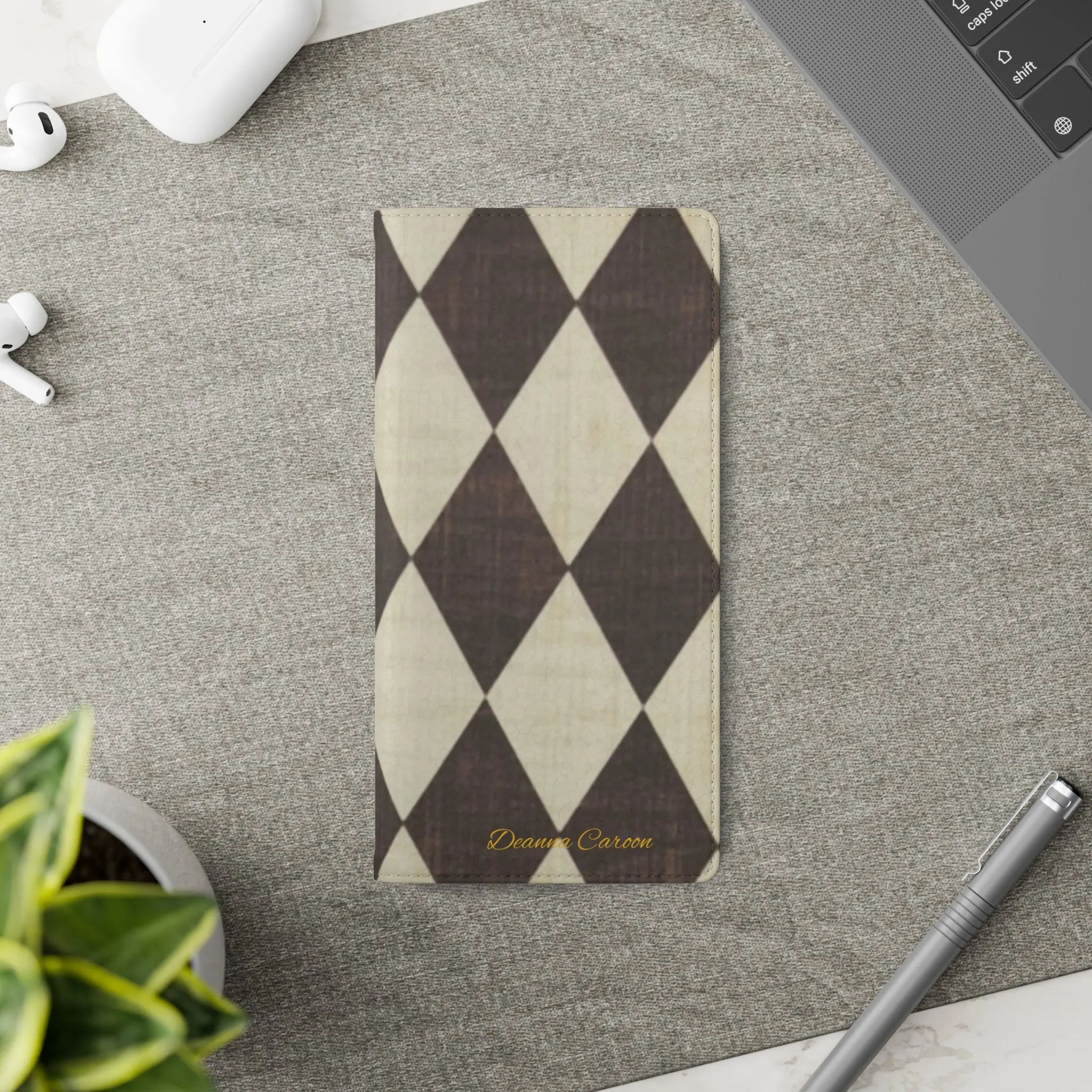 Customizable Name Diamond Phone Folio Cases