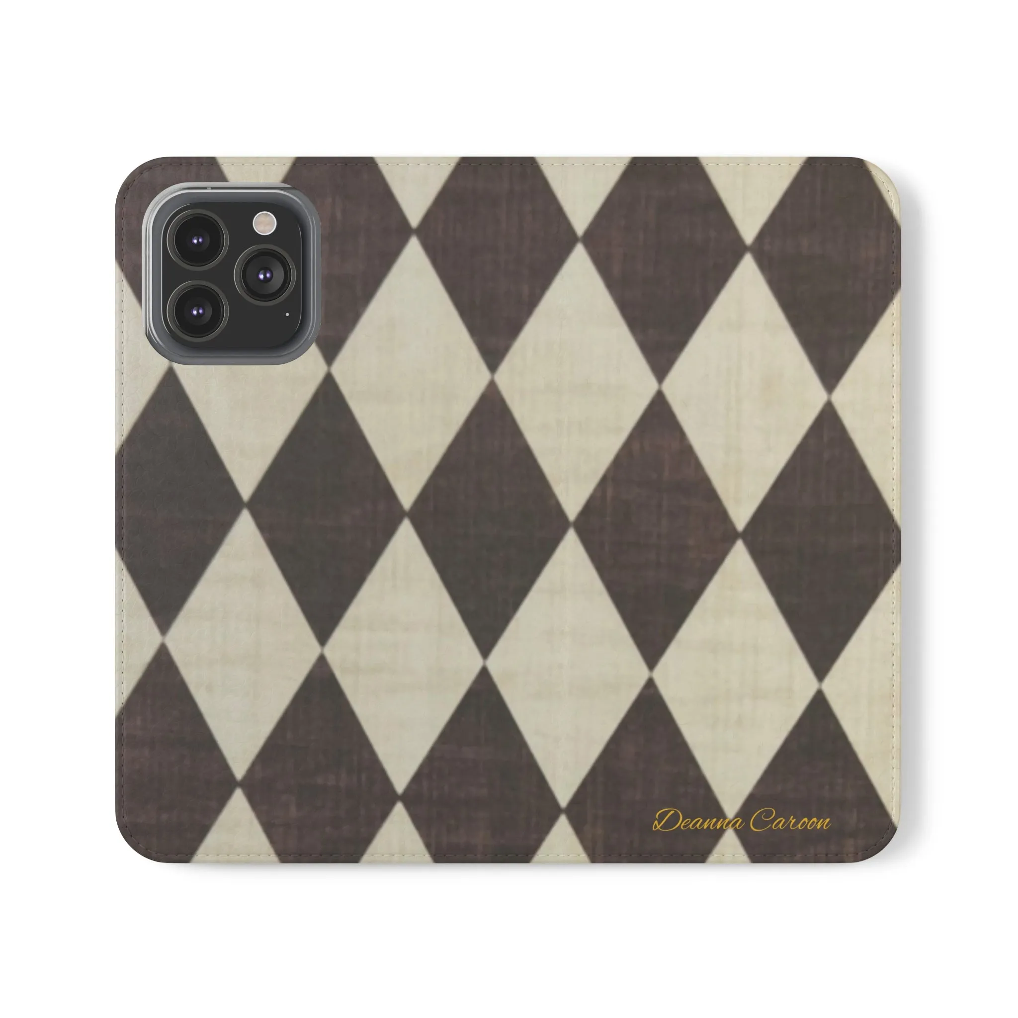 Customizable Name Diamond Phone Folio Cases