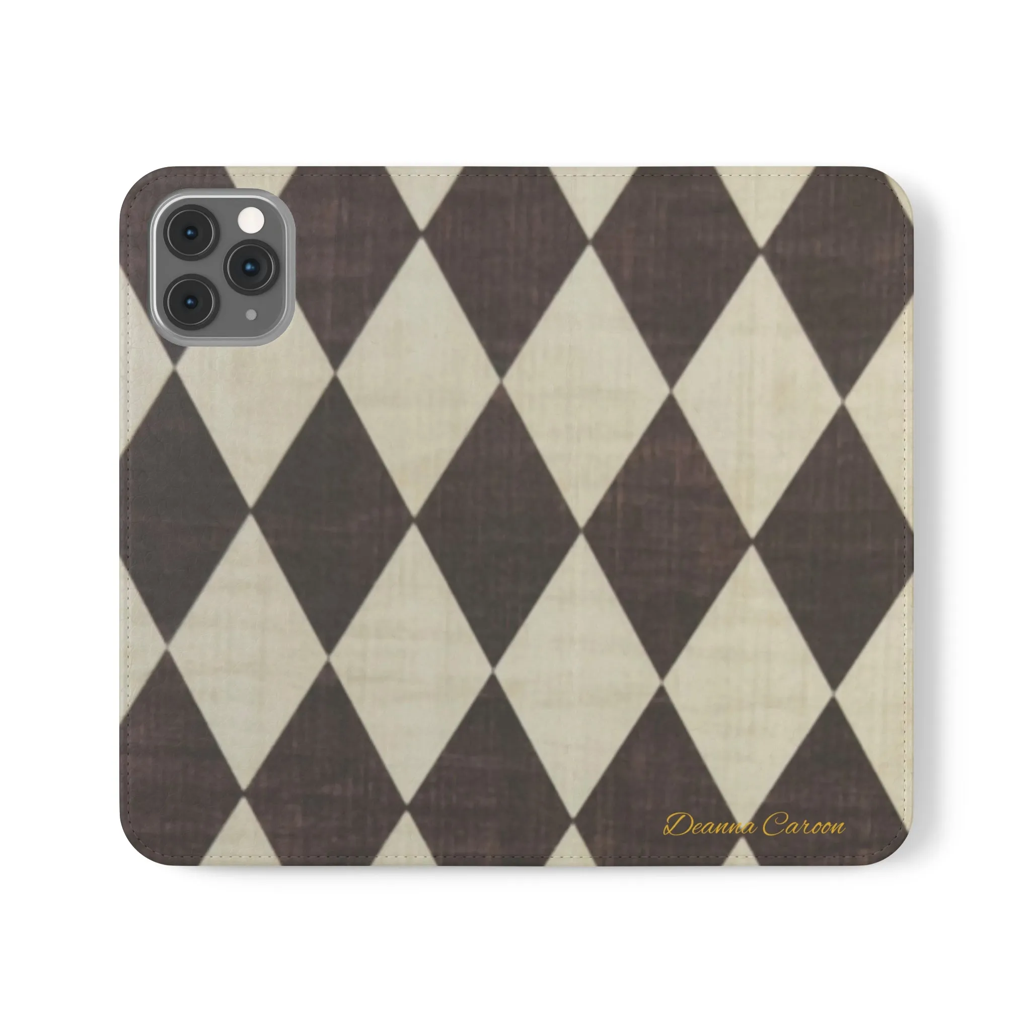 Customizable Name Diamond Phone Folio Cases